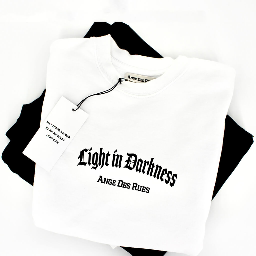 Oversized Light in Darkness Crewneck Sweatshirt